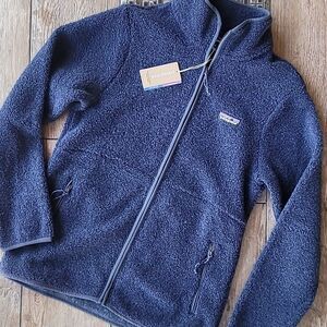 PATAGONIA Women's Reclaimed Fleece Jacket Smolder Blue Navy Size XS Styl…